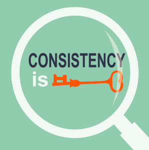 Consistency is Key to Business Blogging www.carmikdesign.com